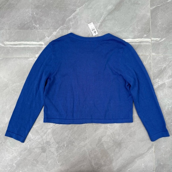 Women’s Talbots Cropped Hook & Eye Shrug Cardigan Sweater Small - Picture 9 of 15